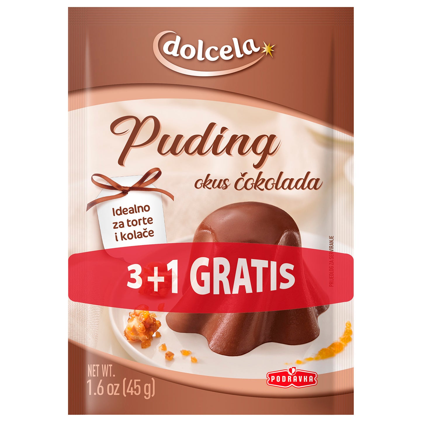 Dolcela Schokoladenpudding (ČOKOLADNI PUDING)