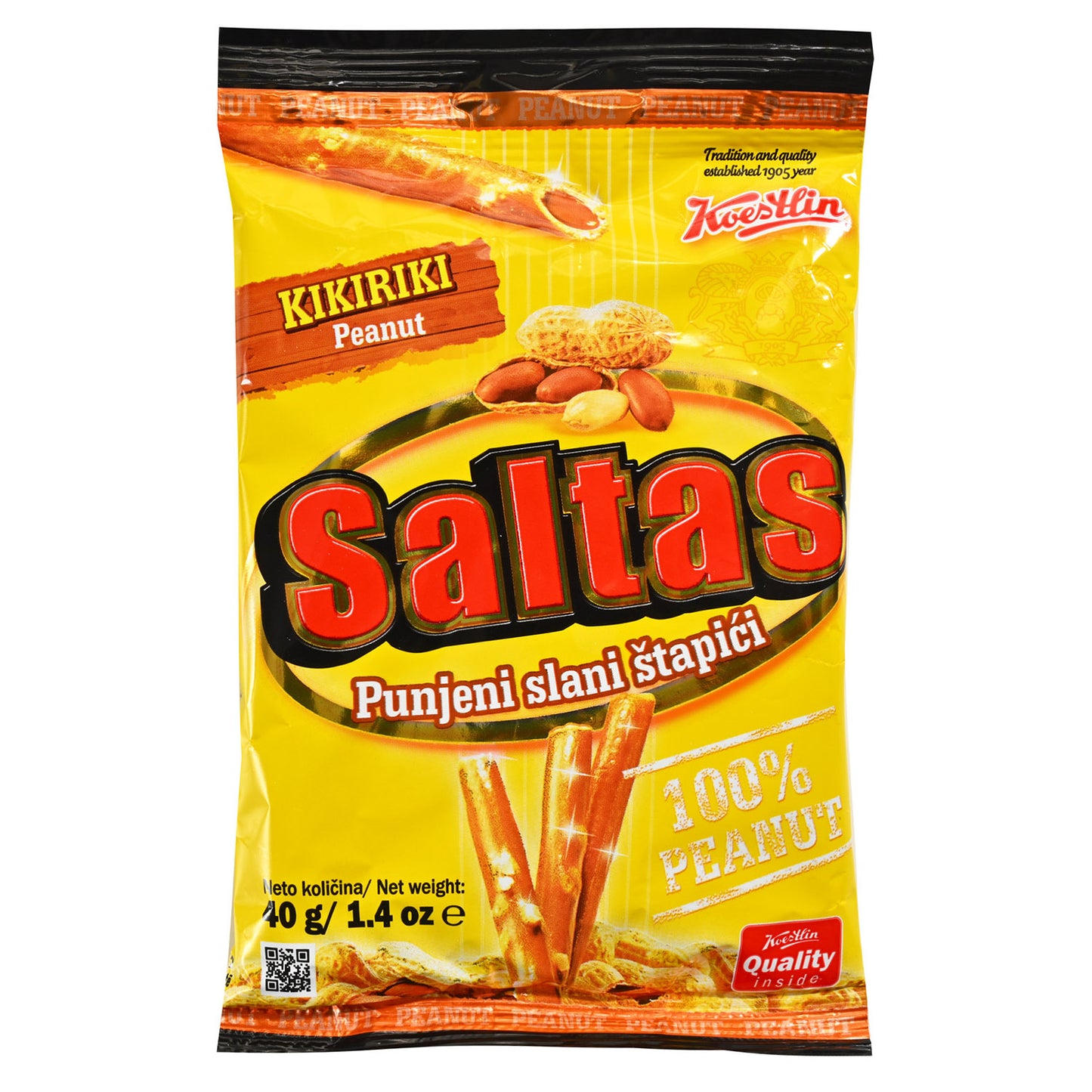 Saltas Erdnuss-Sticks 40 g
