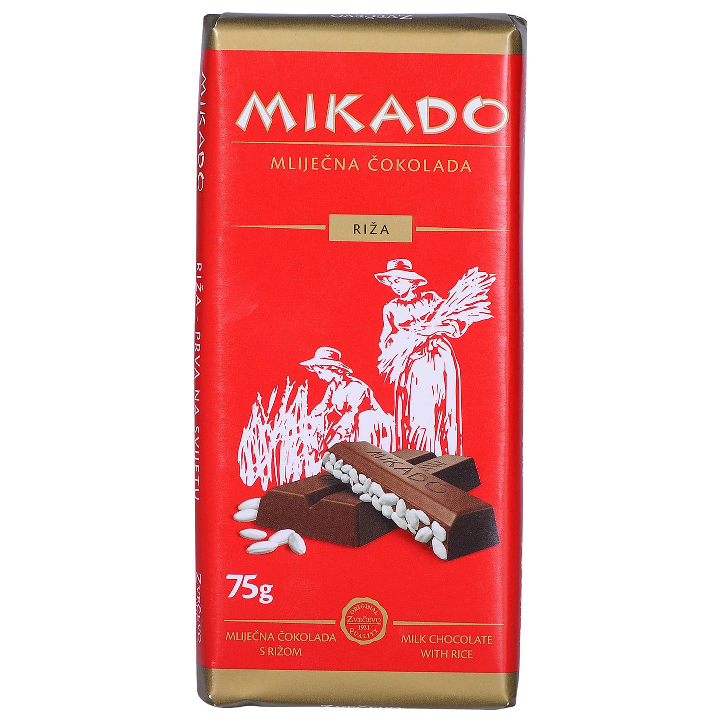 Mikado chocolade met rijst Zvečevo (RIŽA)