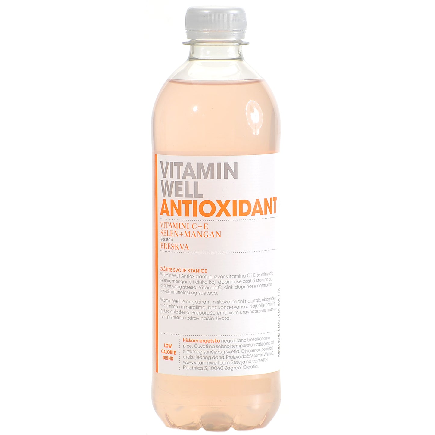 Vitamin Well Antioxidans Getränk mit niedrigem Energiegehalt Pfirsich (VITAMIN WELL ANTIOXIDANT BRESKVA)