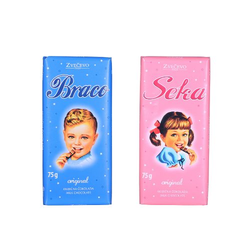Braco i Seka Milchschokolade (MLIJEČNA ČOKOLADA)