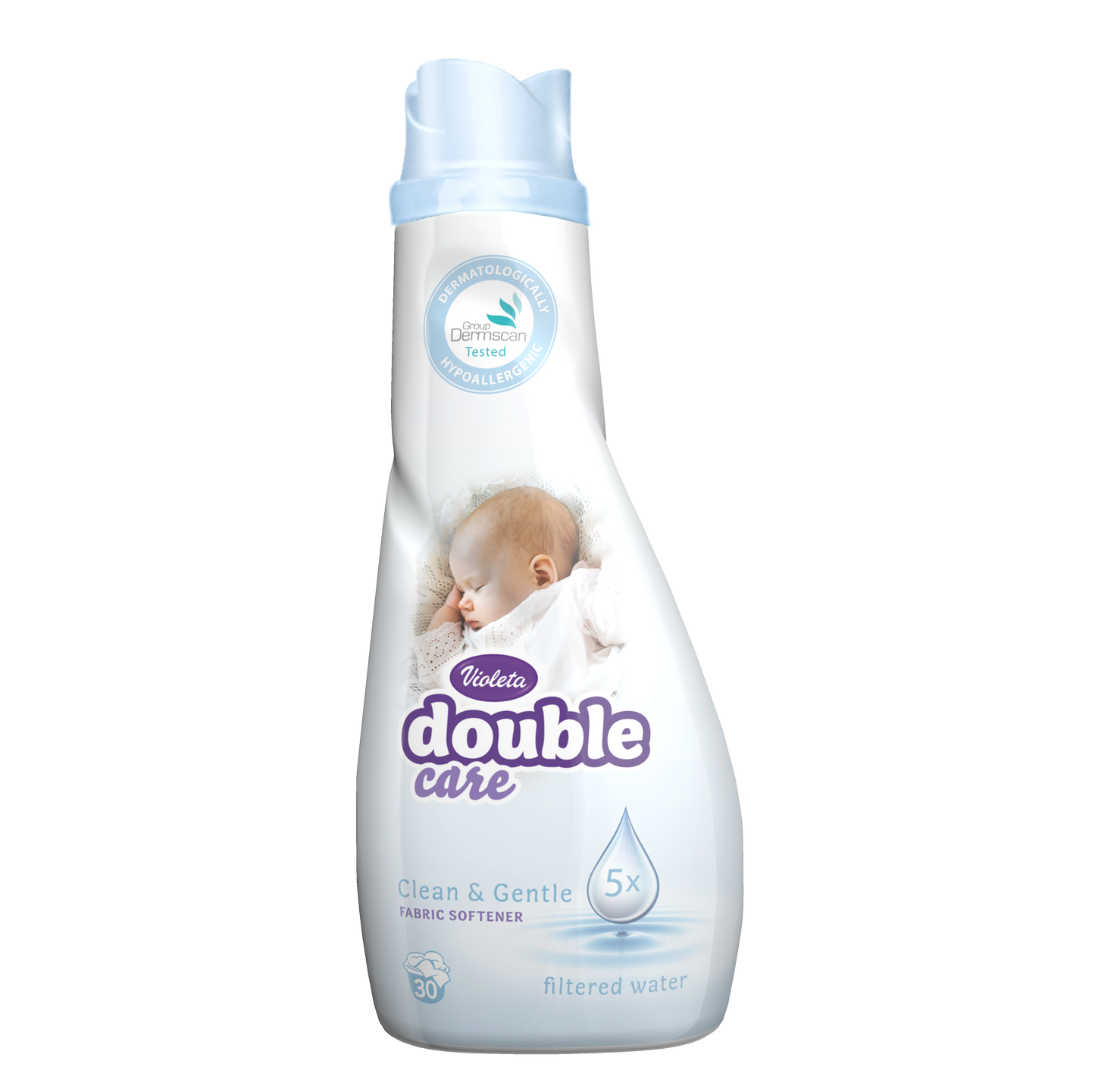 Violeta Double Care Assouplissant Clean & Gentle, 30 lavages, 900 ml