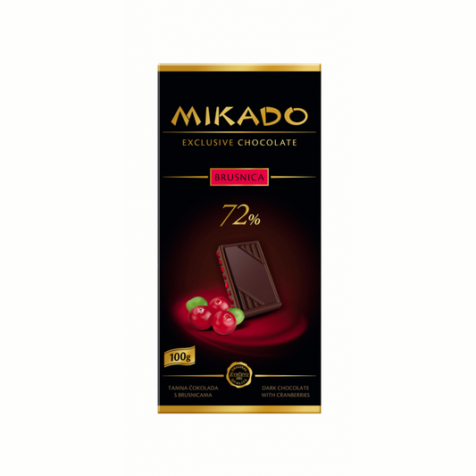 Mikado Exclusive Schokolade mit Preiselbeeren Zvečevo (BRUSNICA)