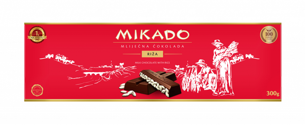 Mikado chocolade met rijst Zvečevo (RIŽA)