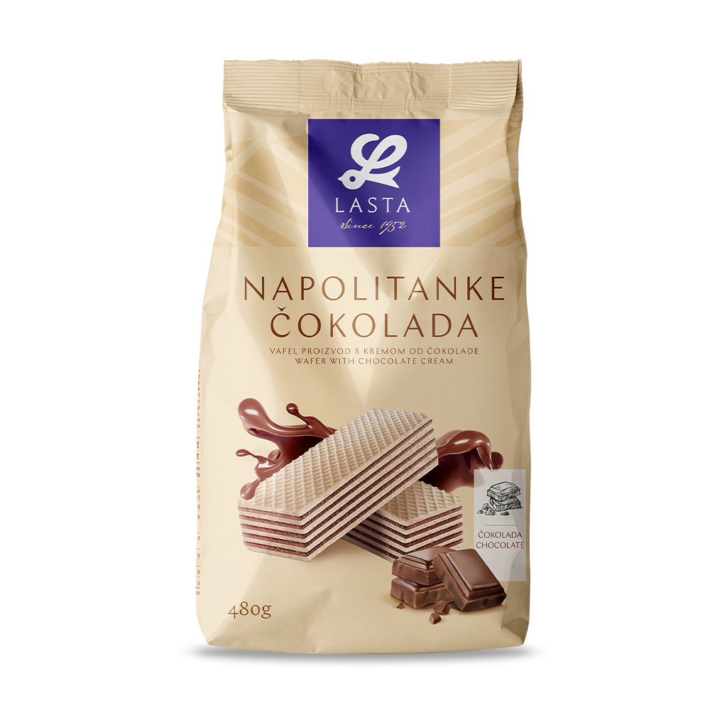 LASTA Schokoladen-Waffeln (NAPOLITANKE ČOKOLADA)