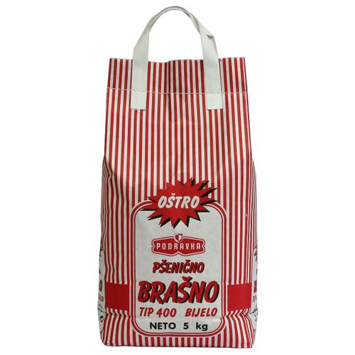 Glattes Mehl T-400 Podravka, 5kg (PŠENIČNO OŠTRO BRAŠNO)