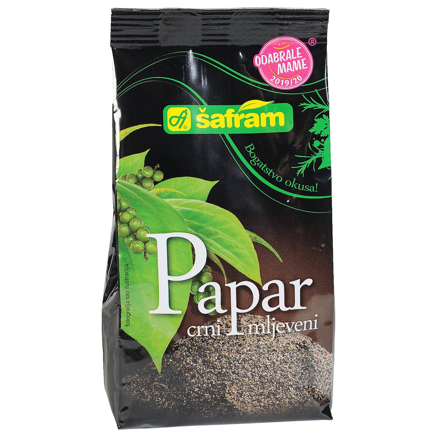 Zwarte gemalen peper Šafram (PAPAR CRNI MLJEVENI)