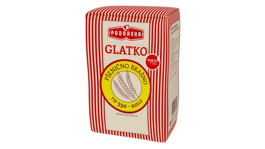 Glattes Mehl T-550 Podravka, 1kg (PŠENIČNO BIJELO BRAŠNO)