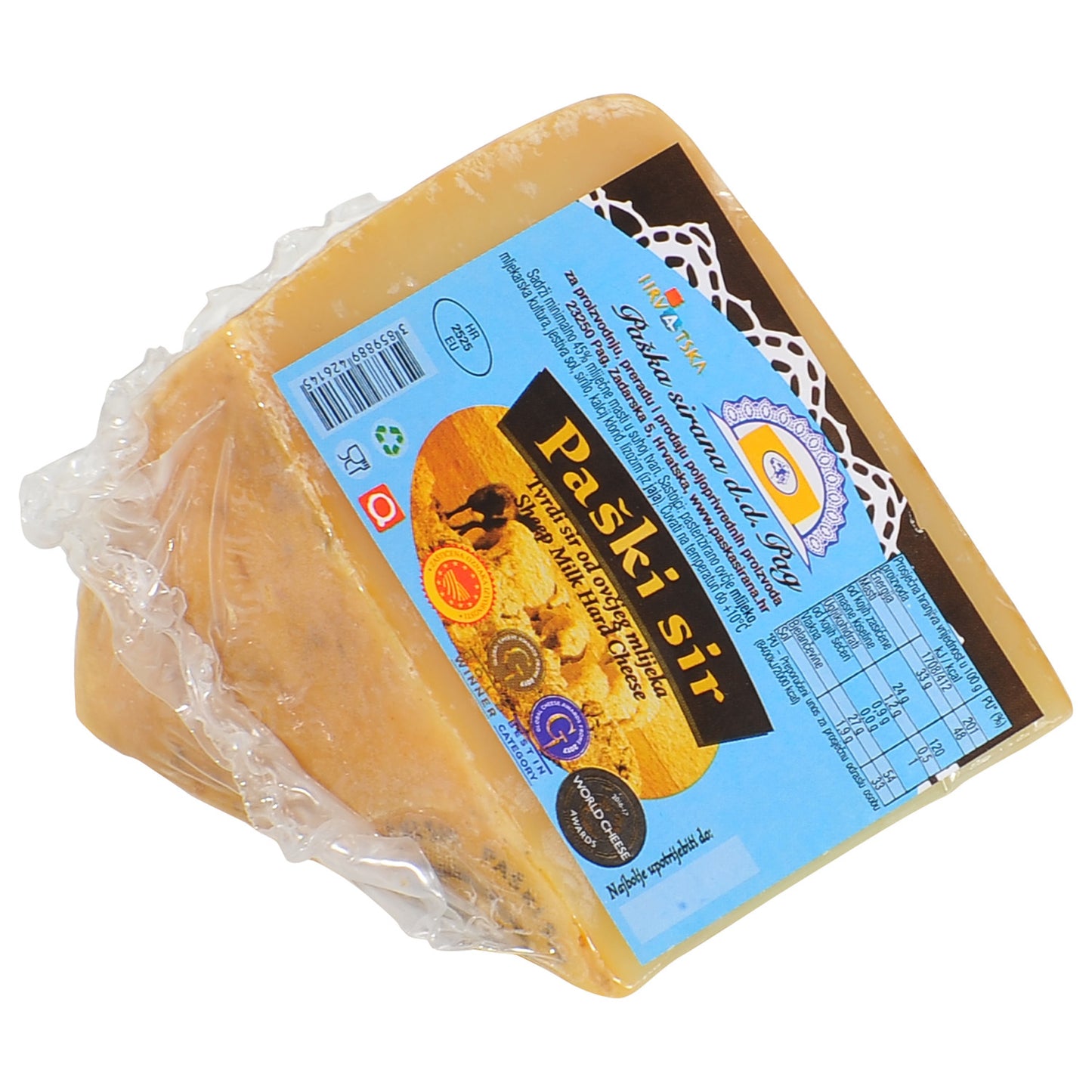 Paška sirana Paški Hartkäse aus Schafmilch 1/8-Laib