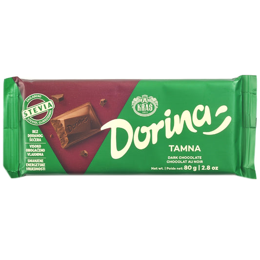 Dorina Pure chocolade zonder toegevoegde suiker Kraš (TAMNA BEZ ŠEĆERA) 