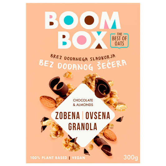 BOOM BOX Havergranola met chocolade en amandelen (ČOKOLADA)