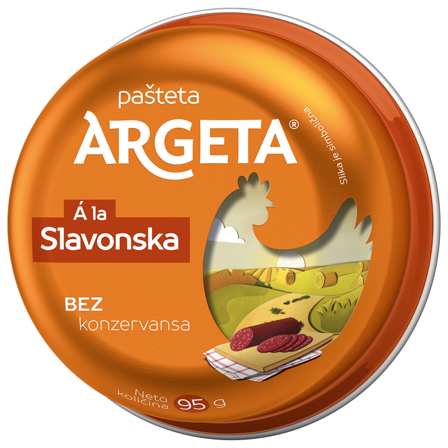 Pastete à la Slavonska mit Wurststückchen Argeta (SLAVONSKA)