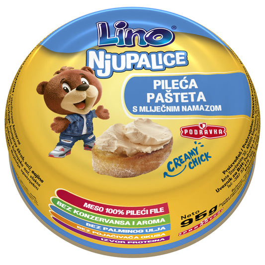 Lino Njupalice kiptaart met melkpasta (PILEĆA PAŠTETA S MLIJEČNIM NAMAZOM) 