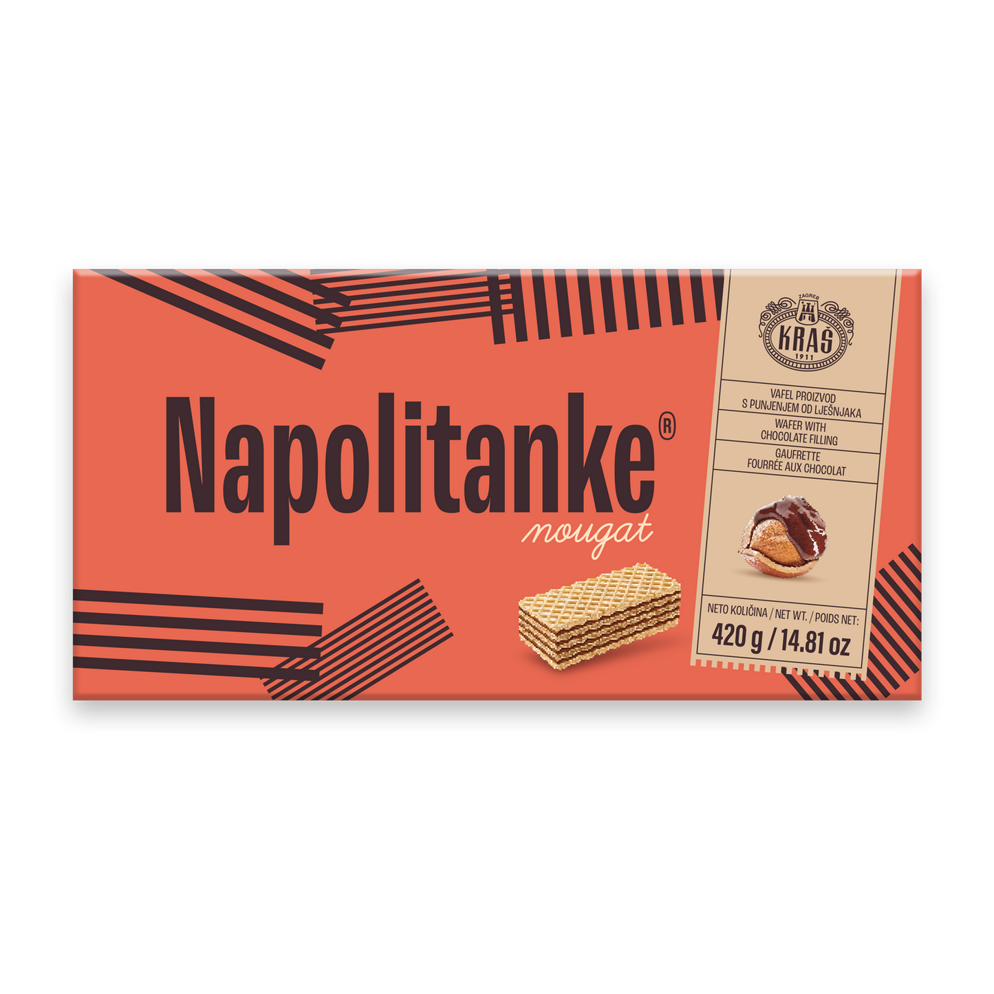 Waffeln mit Nougat Kraš (NAPOLITANKE NOUGAT)