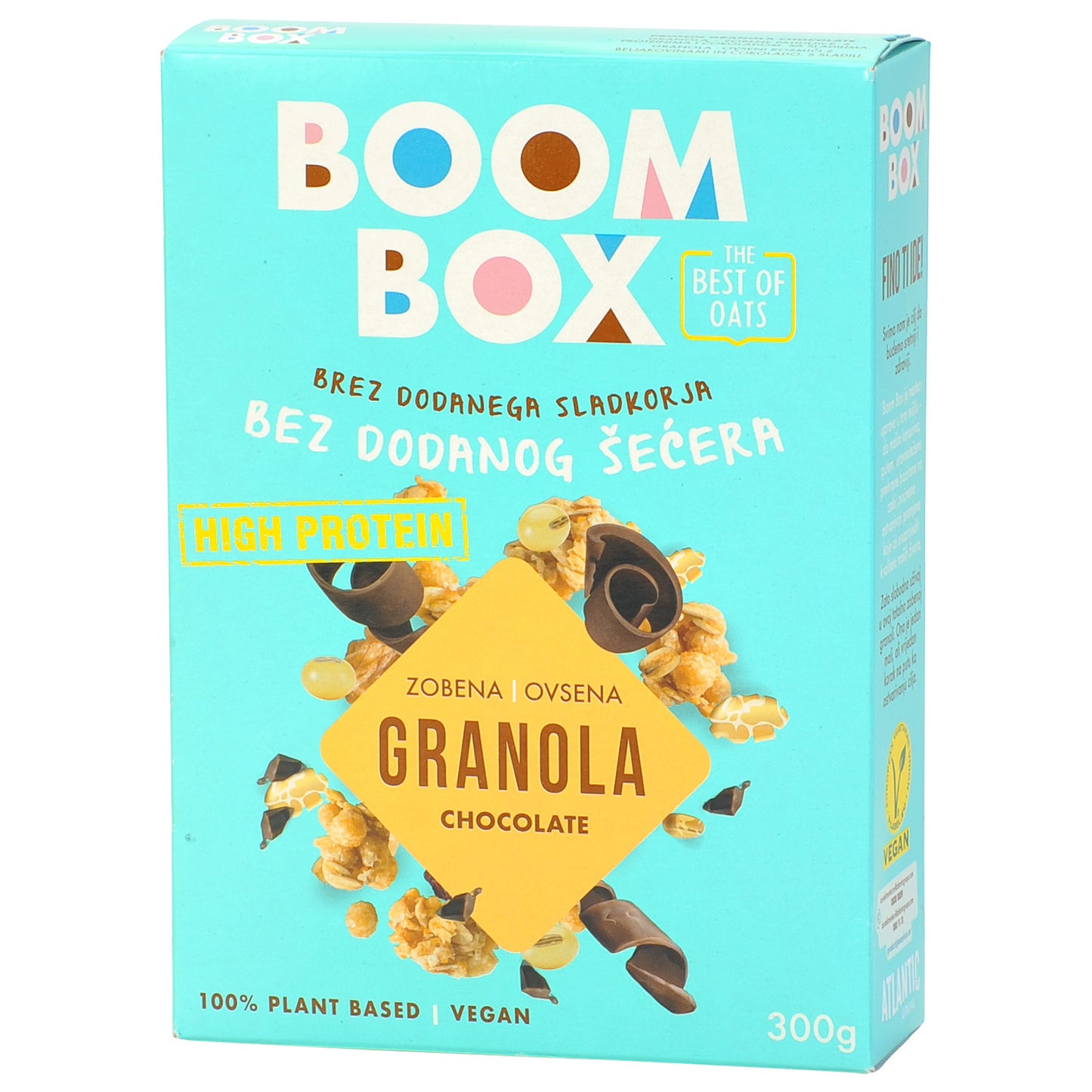 BOOM BOX Protein-Hafer-Granola mit Schokolade (PROTEINSKA S ČOKOLADOM)