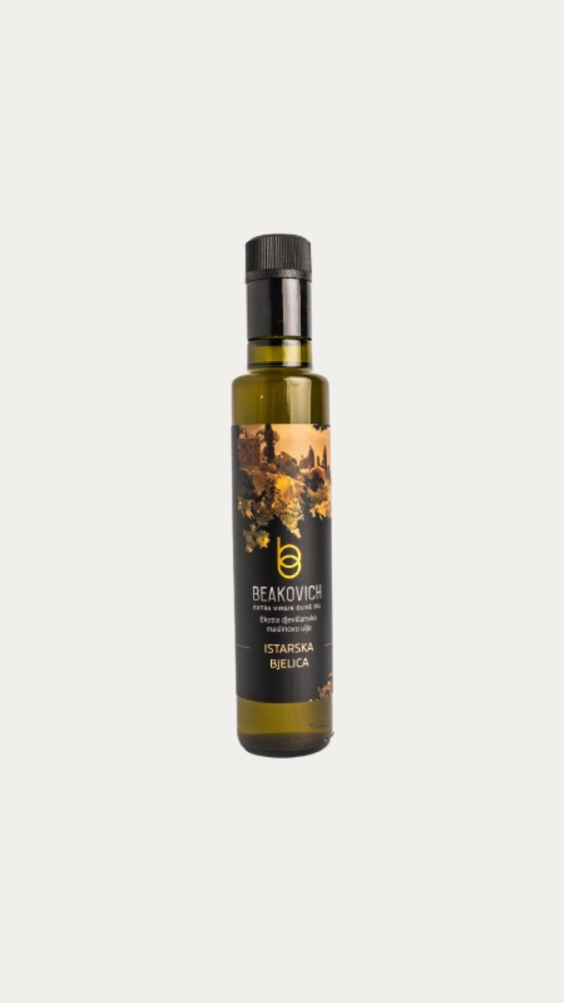 Natives Olivenöl extra Istarska Bjelica 0,5 l – OPG Beaković (MASLINOVO ULJE ISTARSKA BJELICA)
