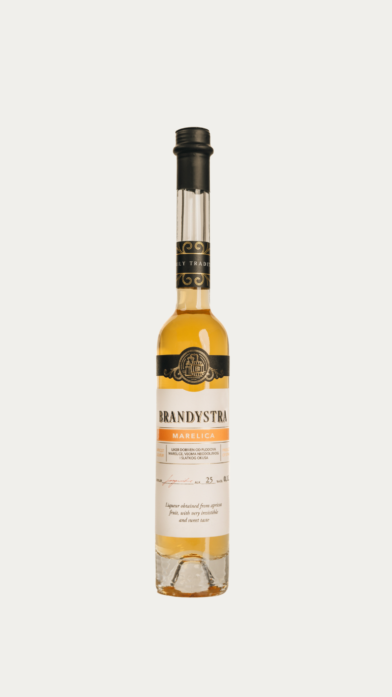Brandystra Aprikosenlikör 0,1 l 25 % (MARELICA)