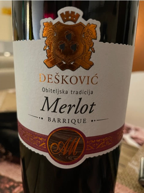 Dešković Merlot Barrique