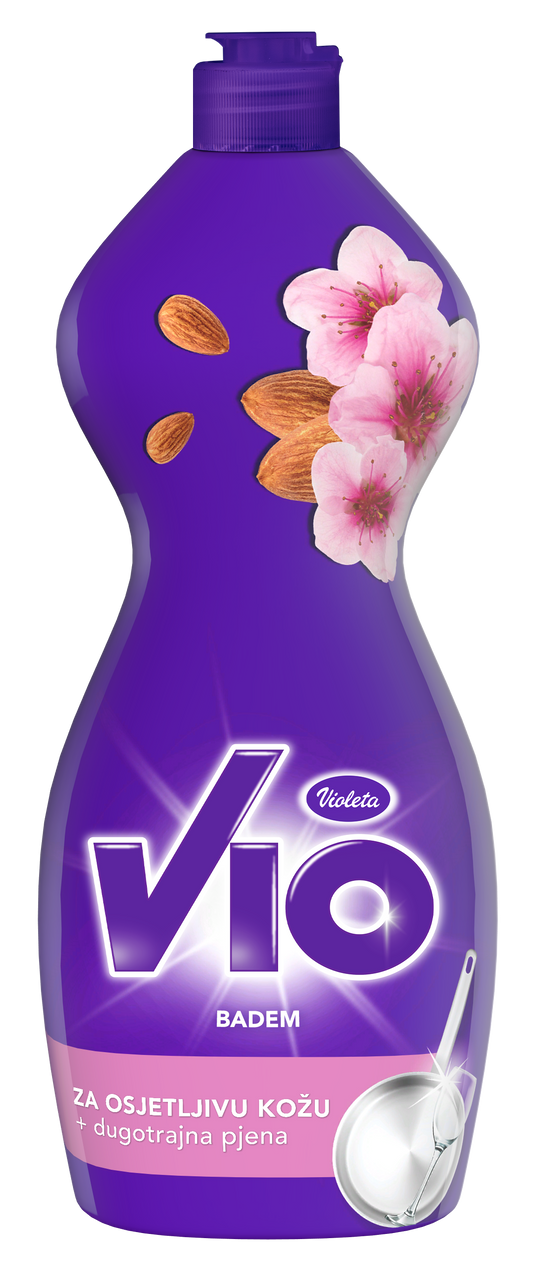 Violeta Vio Flüssiges Spülmittel mit Mandel 450 ml (BADEM)