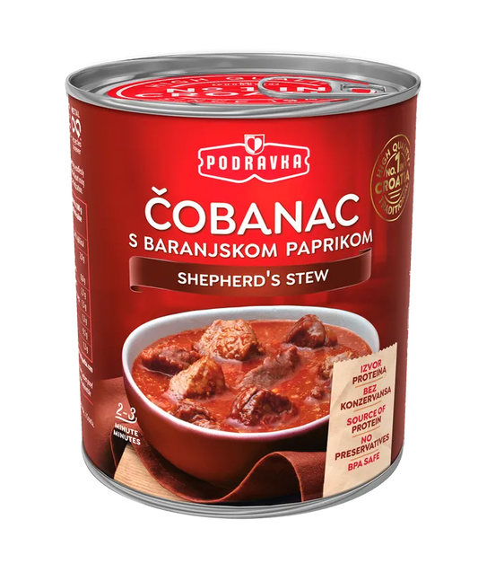 Hirteneintopf Podravka (ČOBANAC s baranjskom paprikom)