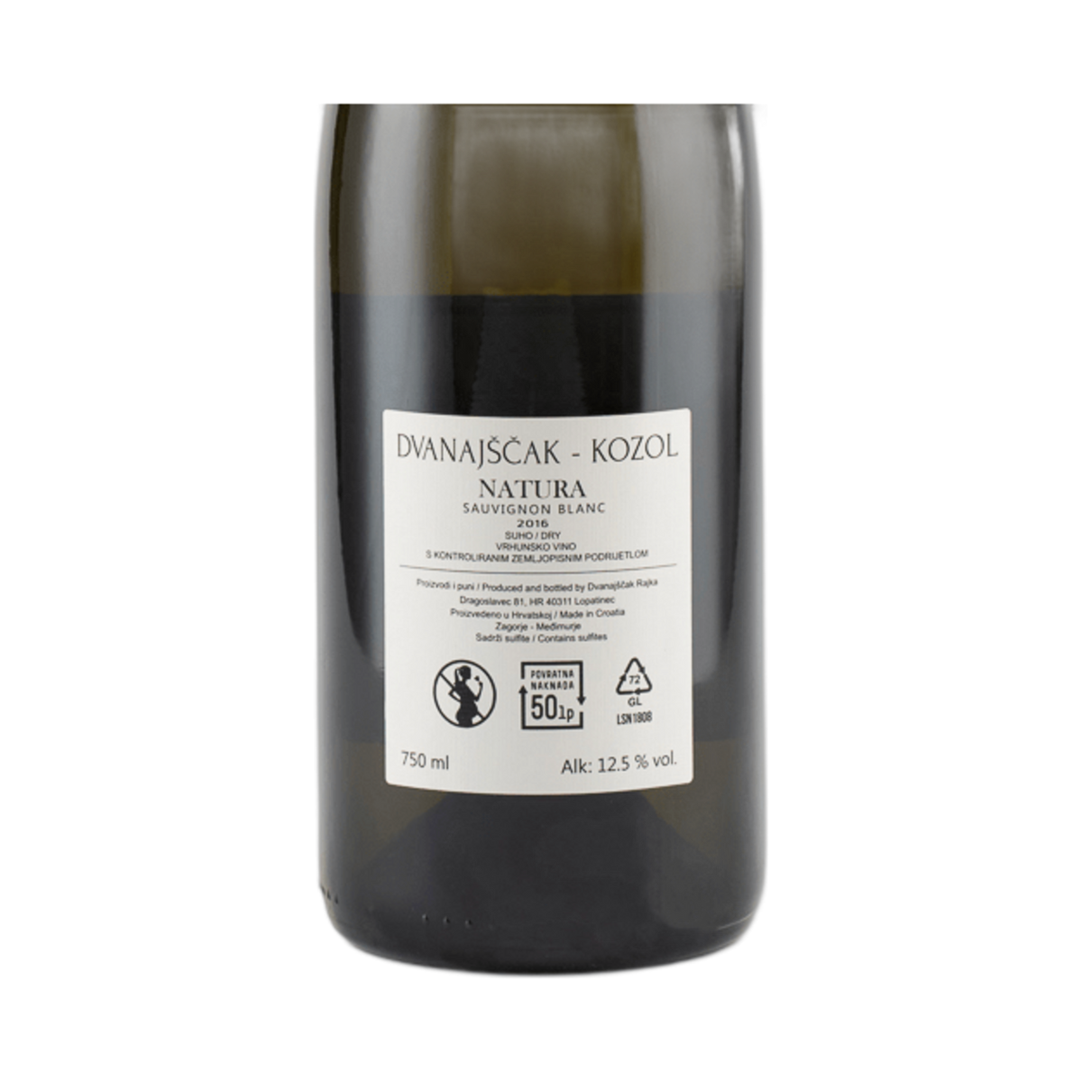 Dvanajščak - Natura Sauvignon Mohokos 0,75 l