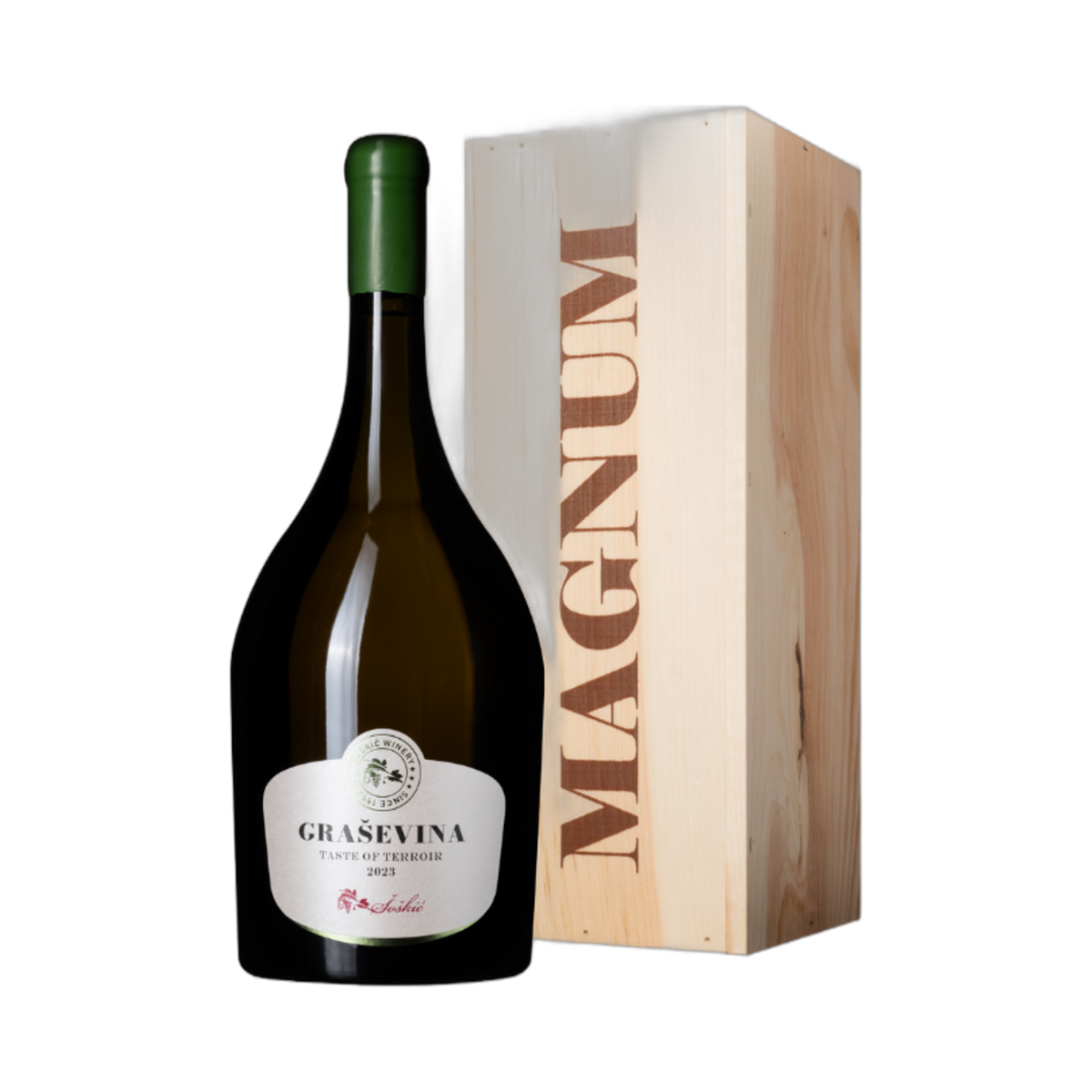 ŠOŠKIĆ GRAŠEVINA TOT MAGNUM 1,5L & WOODEN BOX