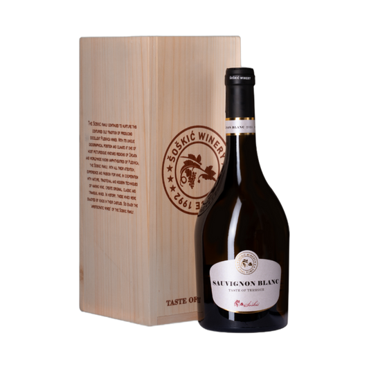 ŠOŠKIĆ SAUVIGNON BLANC TASTE OF TERROIR & WOODEN BOX