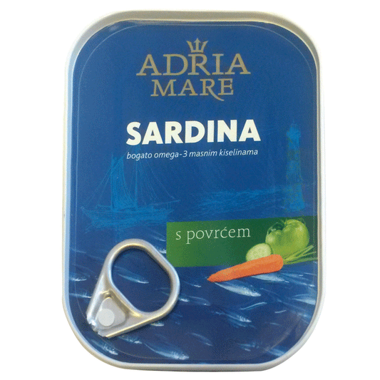 Adriatische Sardinen mit Gemüse Adria Mare (SARDINA S POVRĆEM)