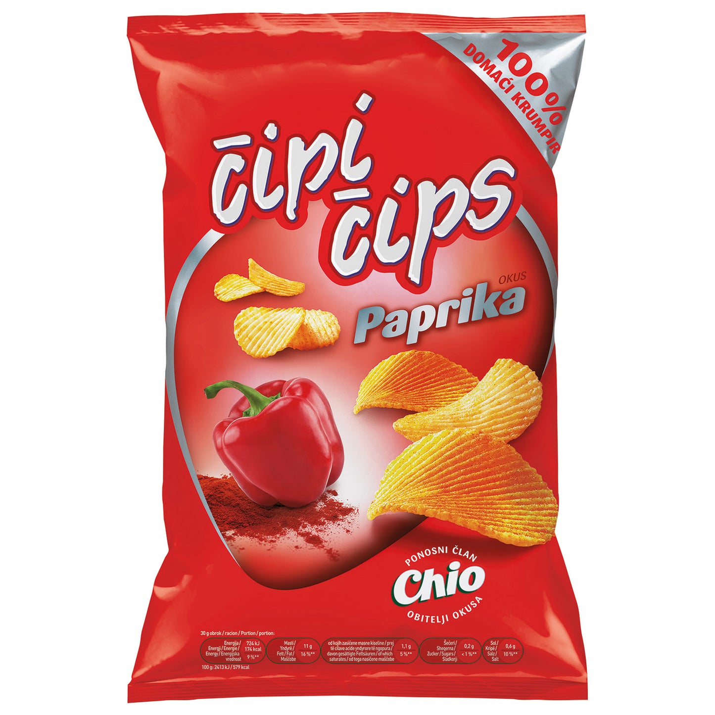 Čipi čips peper Chio (REBRASTI PAPRIKA)