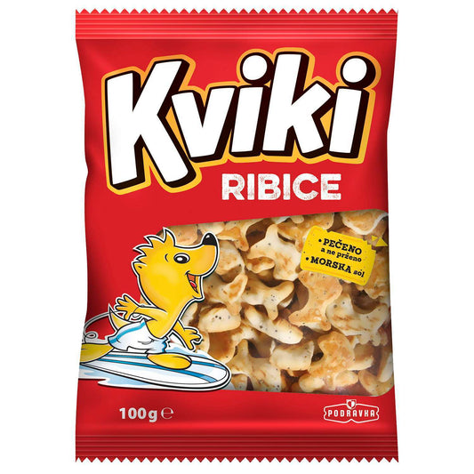 Kviki Snacks in Fischform (RIBICE)