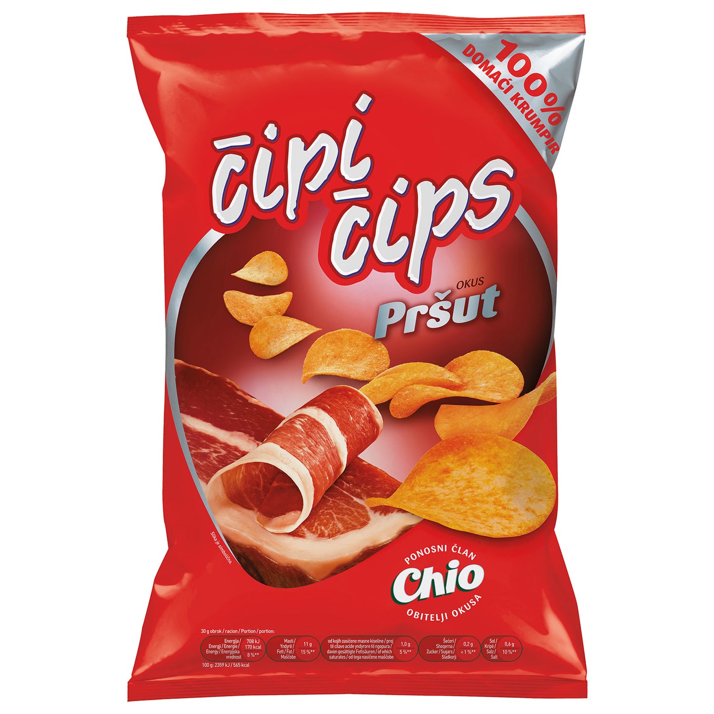 Čipi čips Prosciutto Chio (PRŠUT)