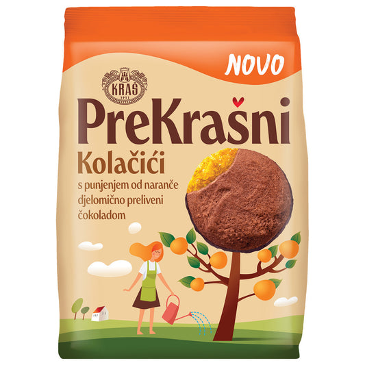 Prekrašni-koekjes met sinaasappelvulling Kraš (NARANČA) 