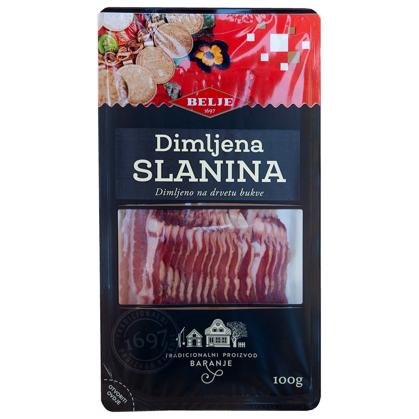 Geräucherter Speck Belje (DIMLJENA SLANINA / PANCETA)