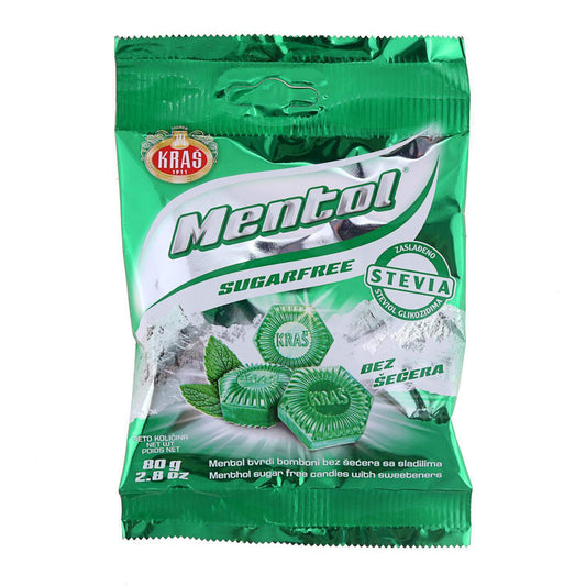 Menthol zuckerfreie Bonbons Kraš (BEZ ŠEĆERA)