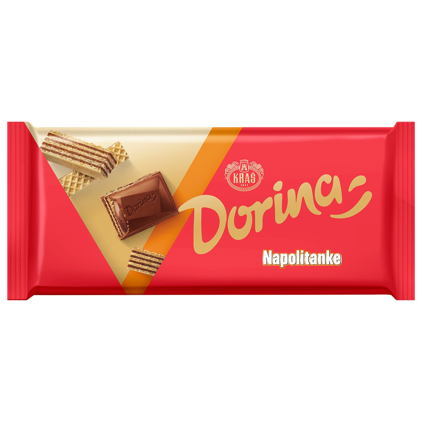 Dorina mit Waffeln Kraš (NAPOLITANKE)