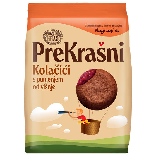 Prekrašni-koekjes met kersenvulling Kraš (VIŠNJA)