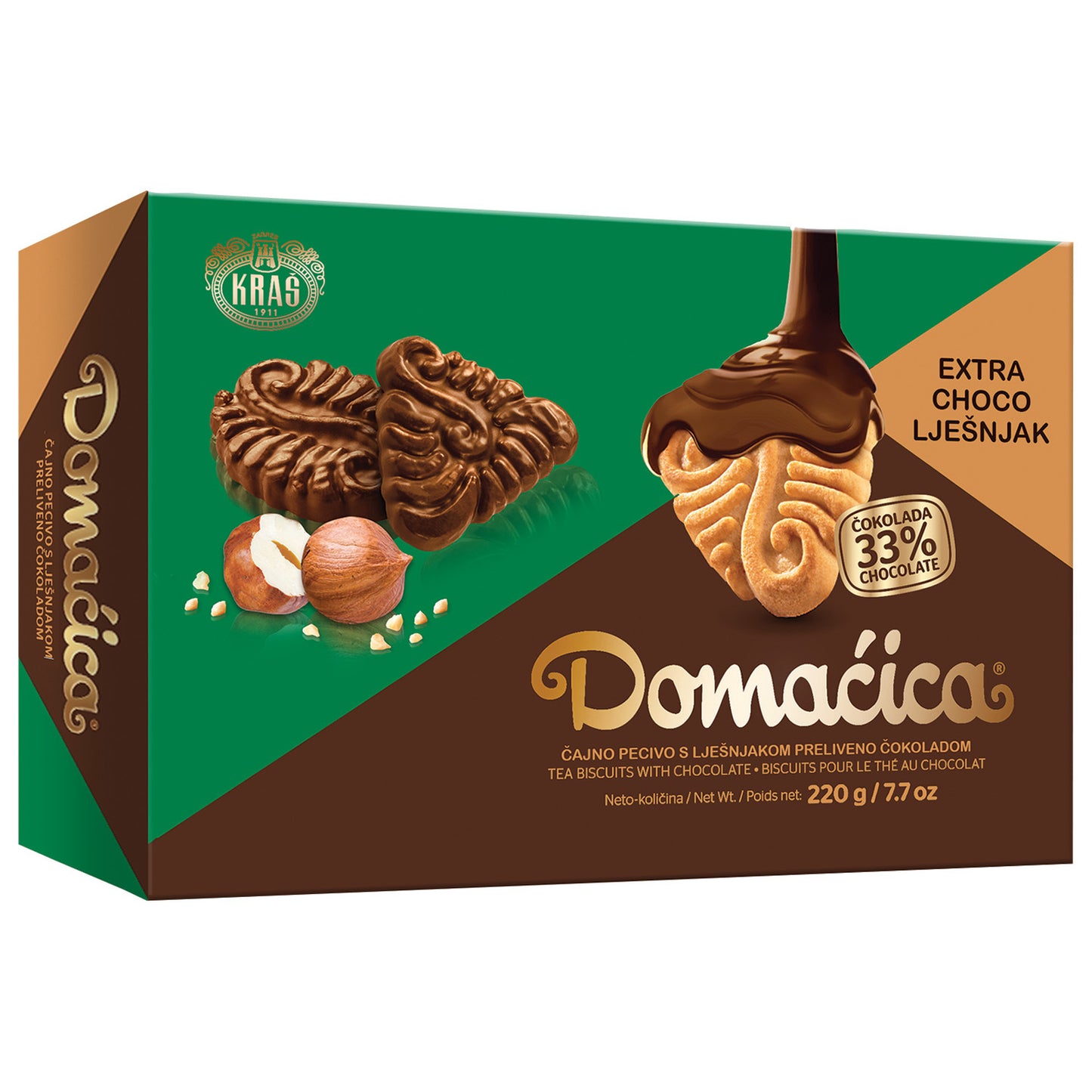 Domaćica Extra Choco und Haselnuss Kraš (EXTRA CHOCO LJEŠNJAK)