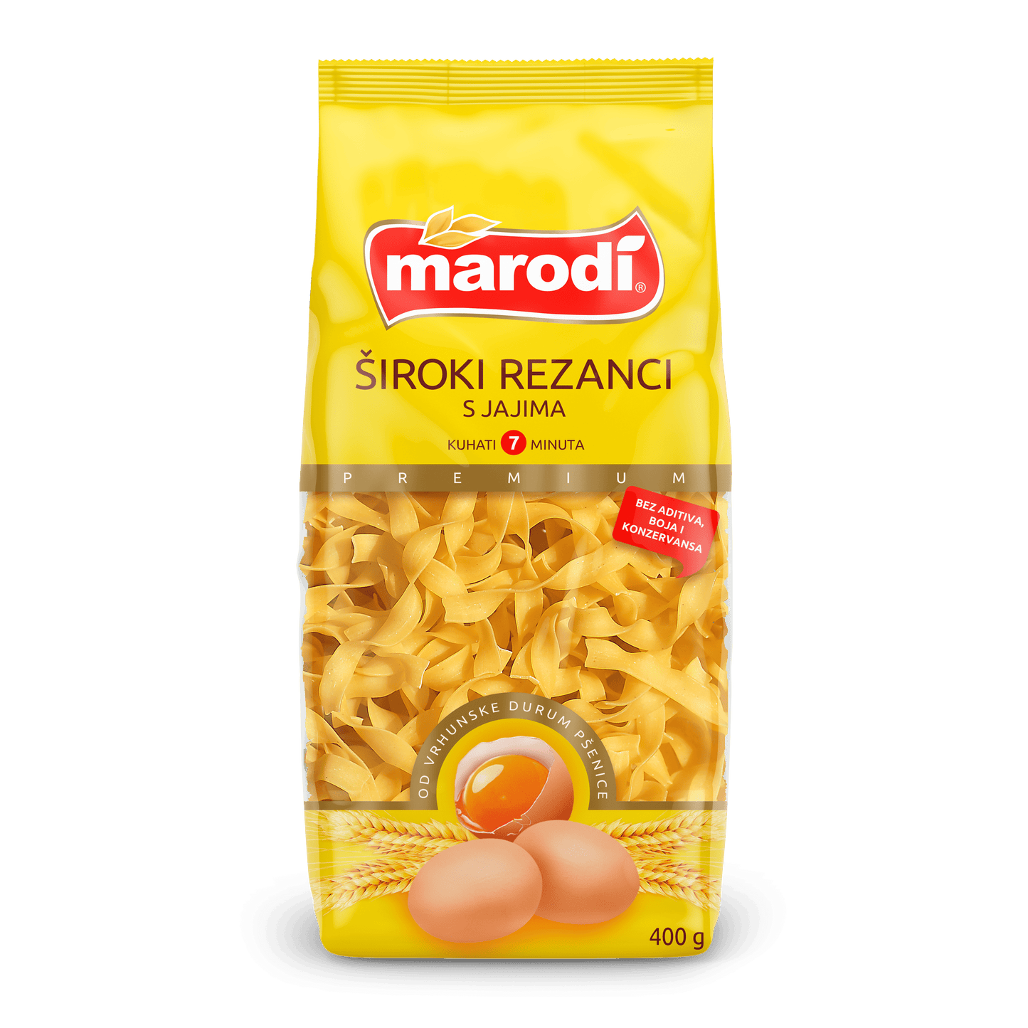 Breite Nudeln mit Eiern Marodi (ŠIROKI REZANCI S JAJIMA)