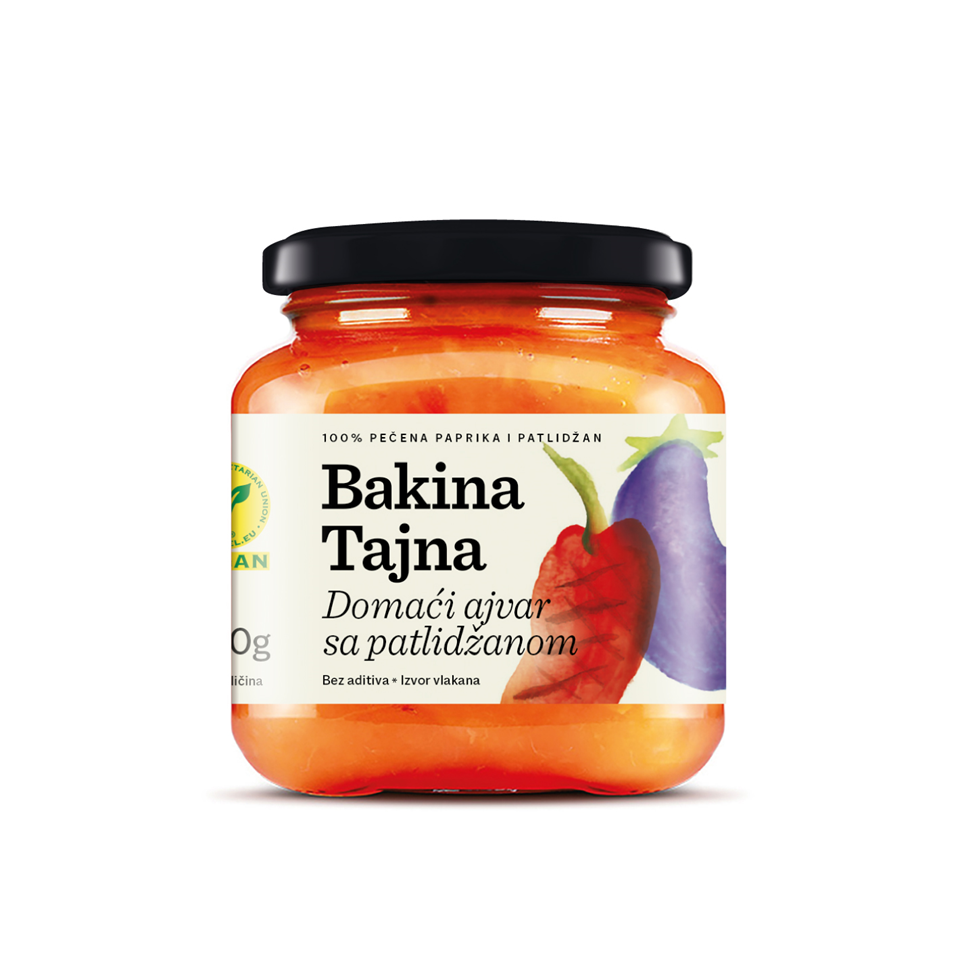 Bakina Tajna Ajvar mit Auberginen hausgemacht (DOMAĆI AJVAR SA PATLIDŽANOM)