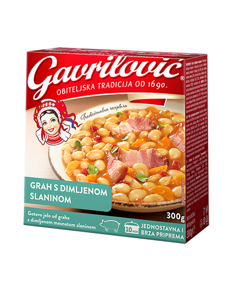 Bohnen mit geräuchertem Speck Gavrilović (GRAH S DIMLJENOM SLANINOM) 300g