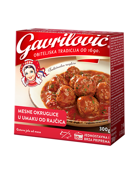 Fleischbällchen in Tomatensauce Gavrilović 300g (MESNE OKRUGLICE U UMAKU OD RAJČICE)