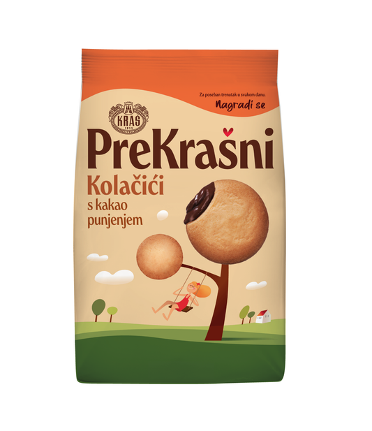 Prekrašni-koekjes met cacaovulling Kraš (CACAO)