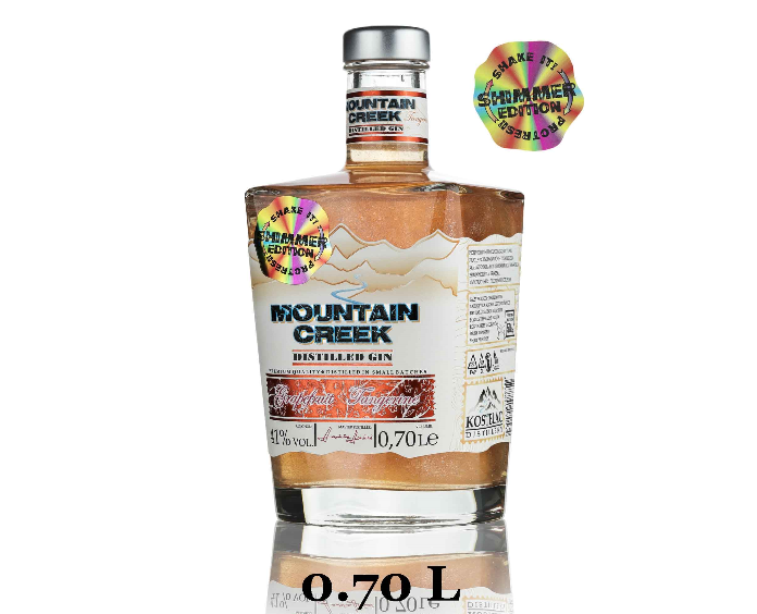 Mountain Creek Grapefruit & Tangerine gin SHIMMER