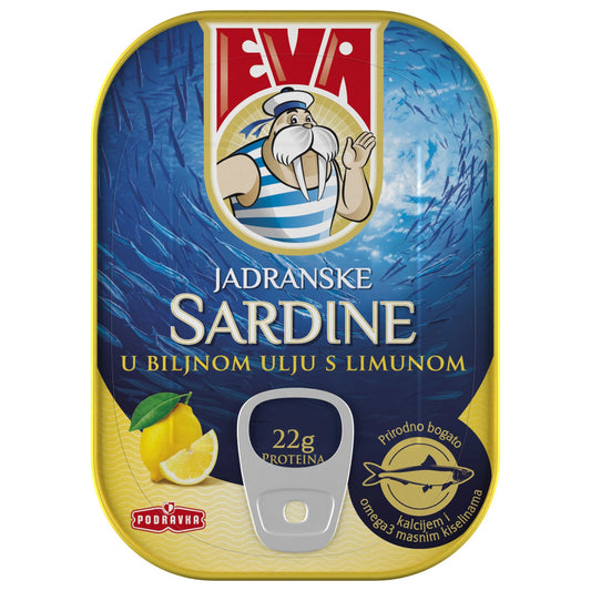 Sardines met citroen Eva (SARDINE U BILJNOM ULJU S LIMUNOM)