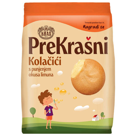 Prekrašni-koekjes met vulling met citroensmaak Kraš (LIMUN)