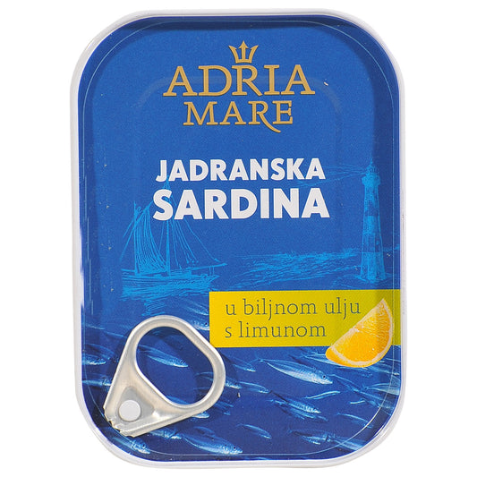 Adriatische Sardine mit Zitrone Adria Mare (JADRANSKA SARDINA U BILJNOM ULJU S LIMUNOM)
