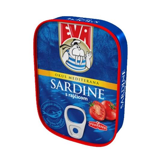 Sardinen mit Tomate Eva (SARDINE S RAJČICOM)