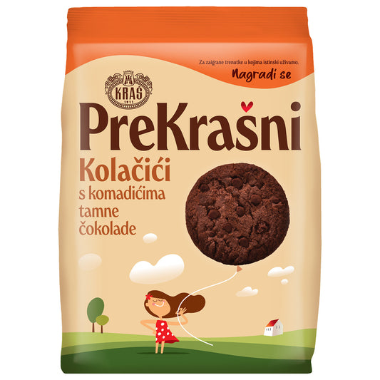 Prekrašni-koekjes met pure chocolade Kraš (S KOMADIĆIMA TAMNE ČOKOLADE) 